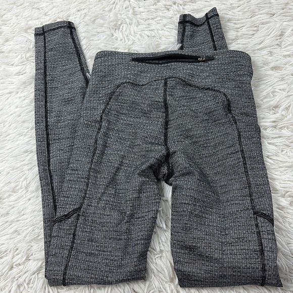 Lululemon Speed Up Tight 28" Full-On Luxtreme Luon Variegated Knit Black Heather - Picture 5 of 6
